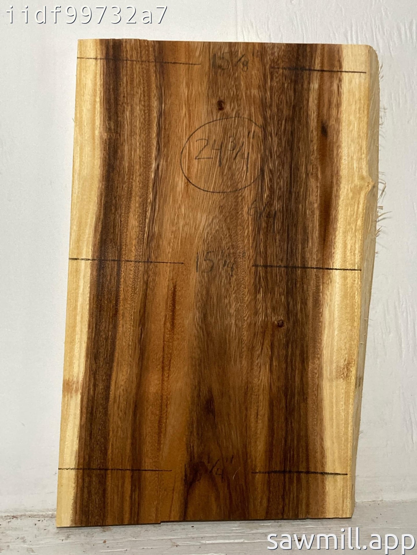 1.5" x 15" x 24" Monkeypod