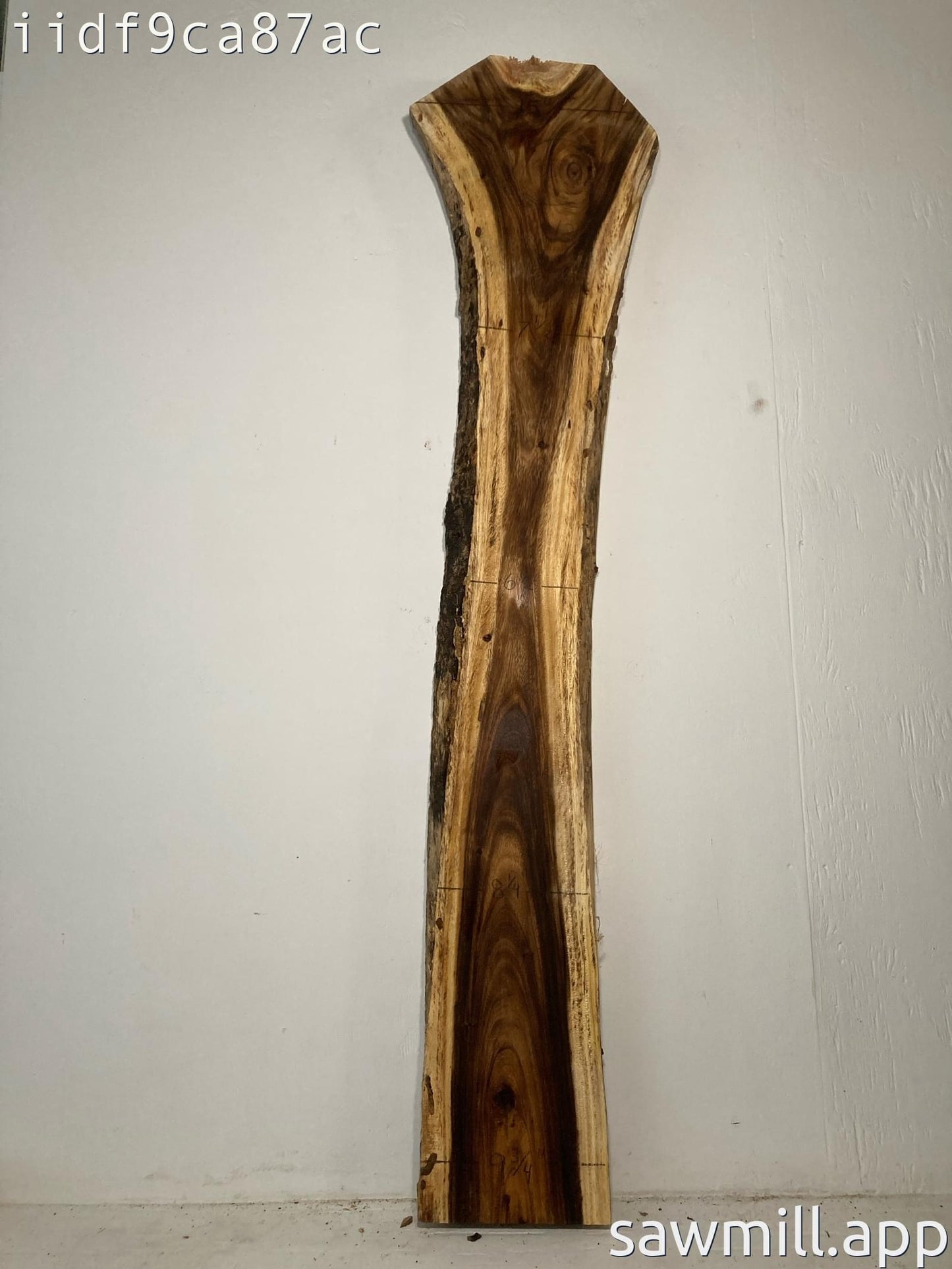 3" x 15" x 65" Monkeypod