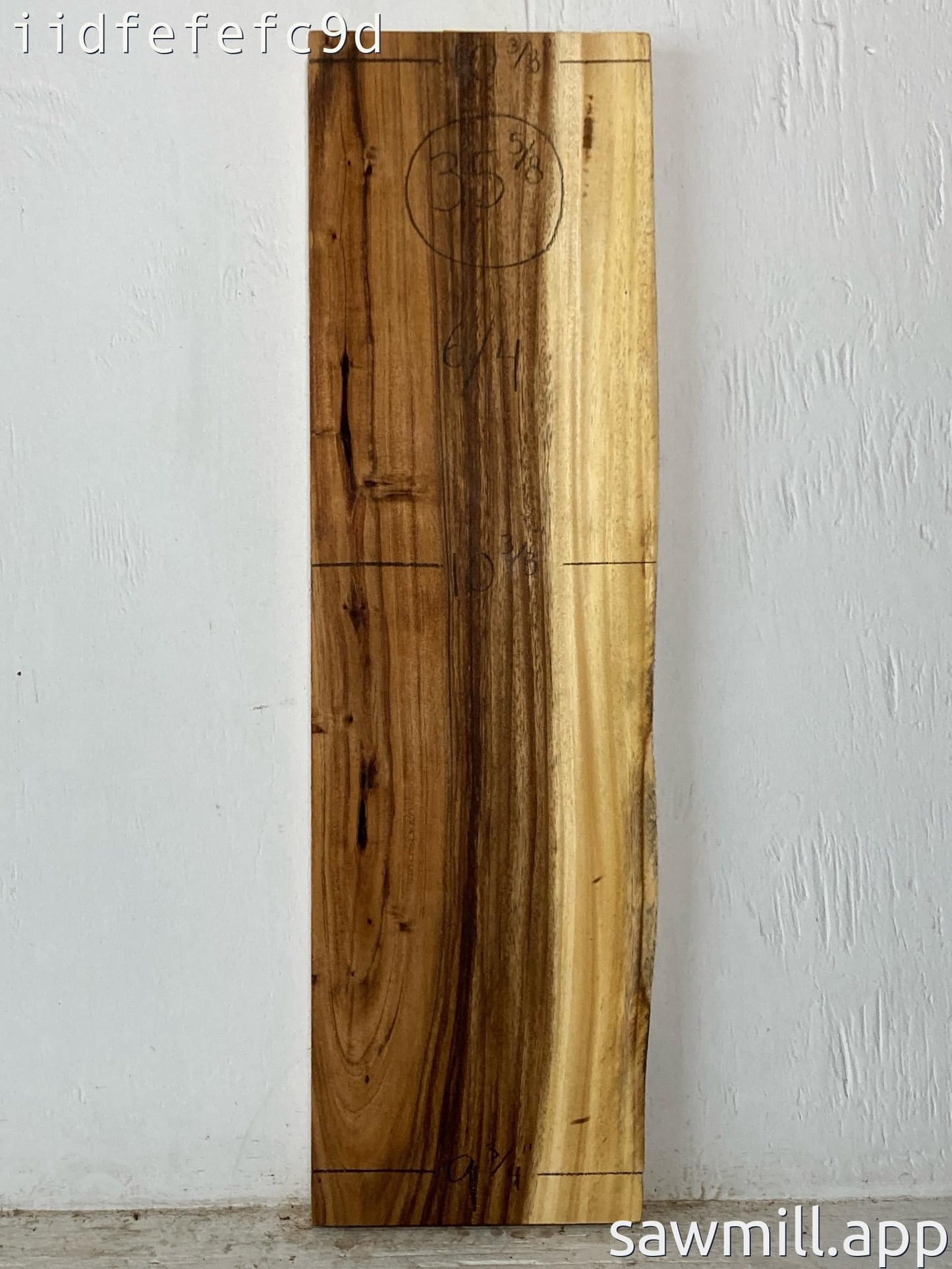 1.5" x 10" x 35" Monkeypod