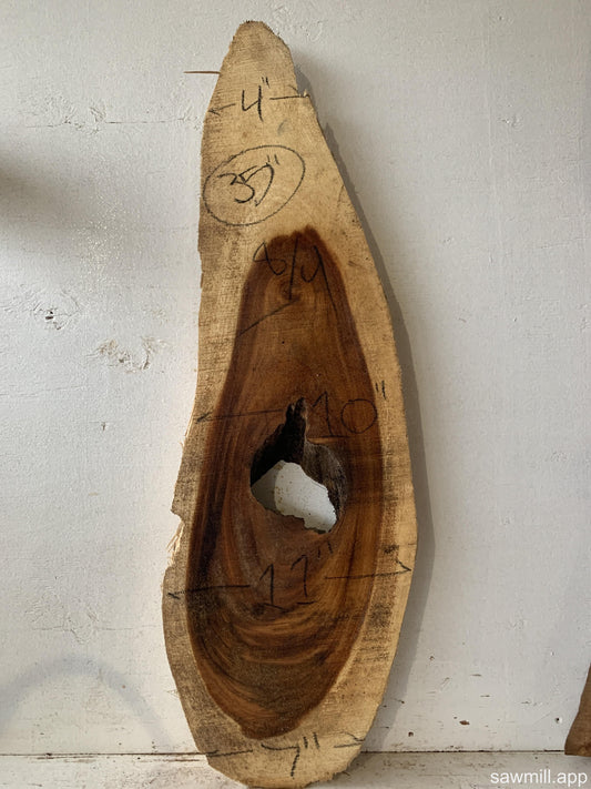 2" x 11" x 35" Monkeypod