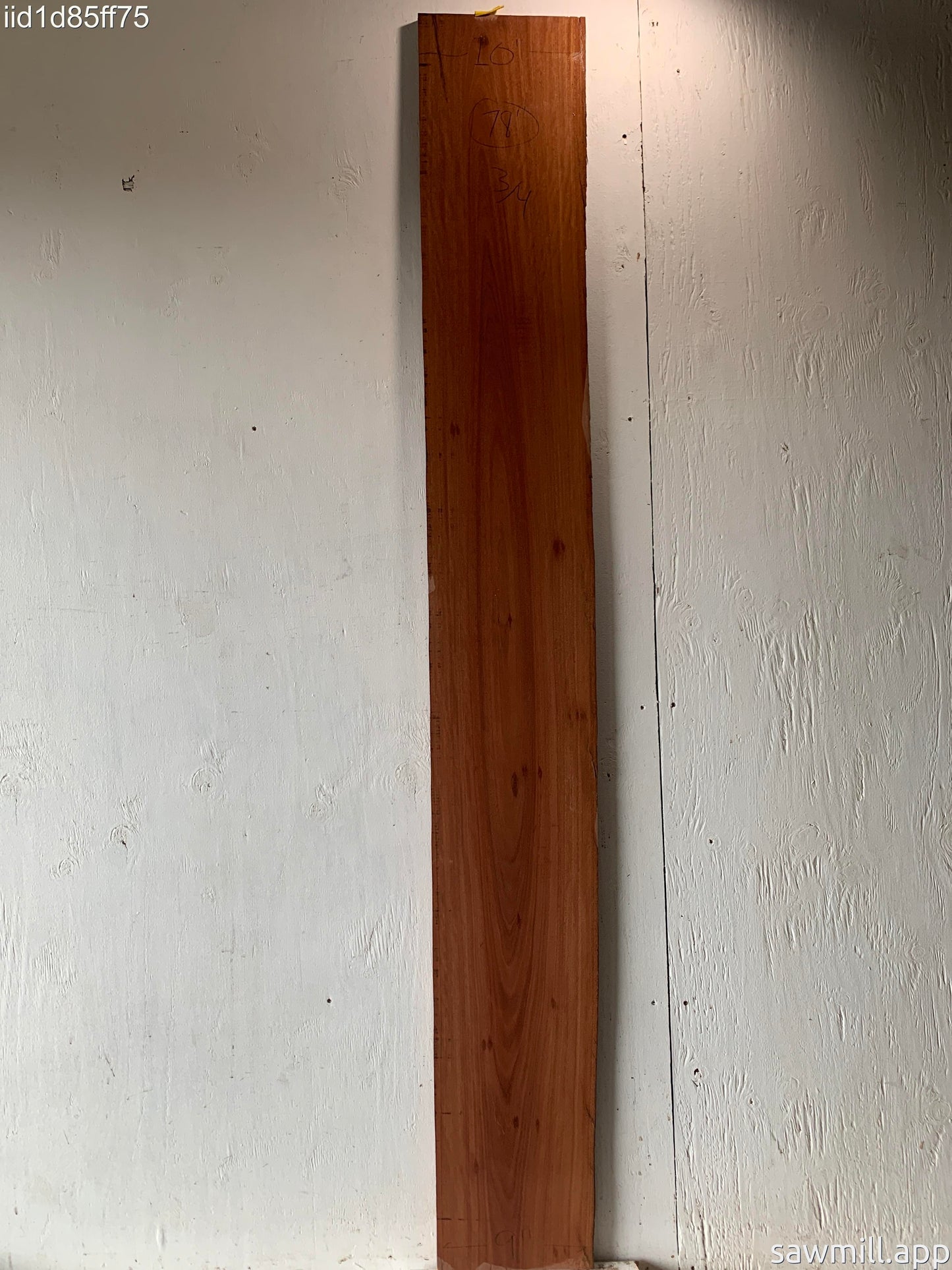 0.75" x 10" x 78" Ironbark Eucalyptus