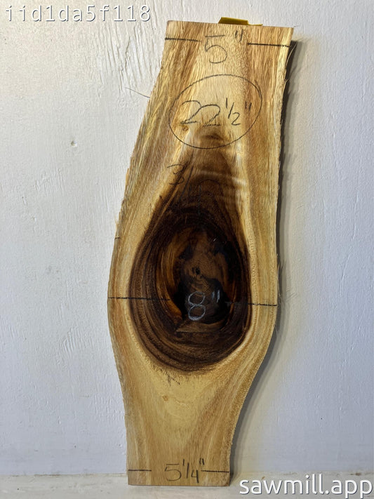 0.75" x 8" x 22" Monkeypod