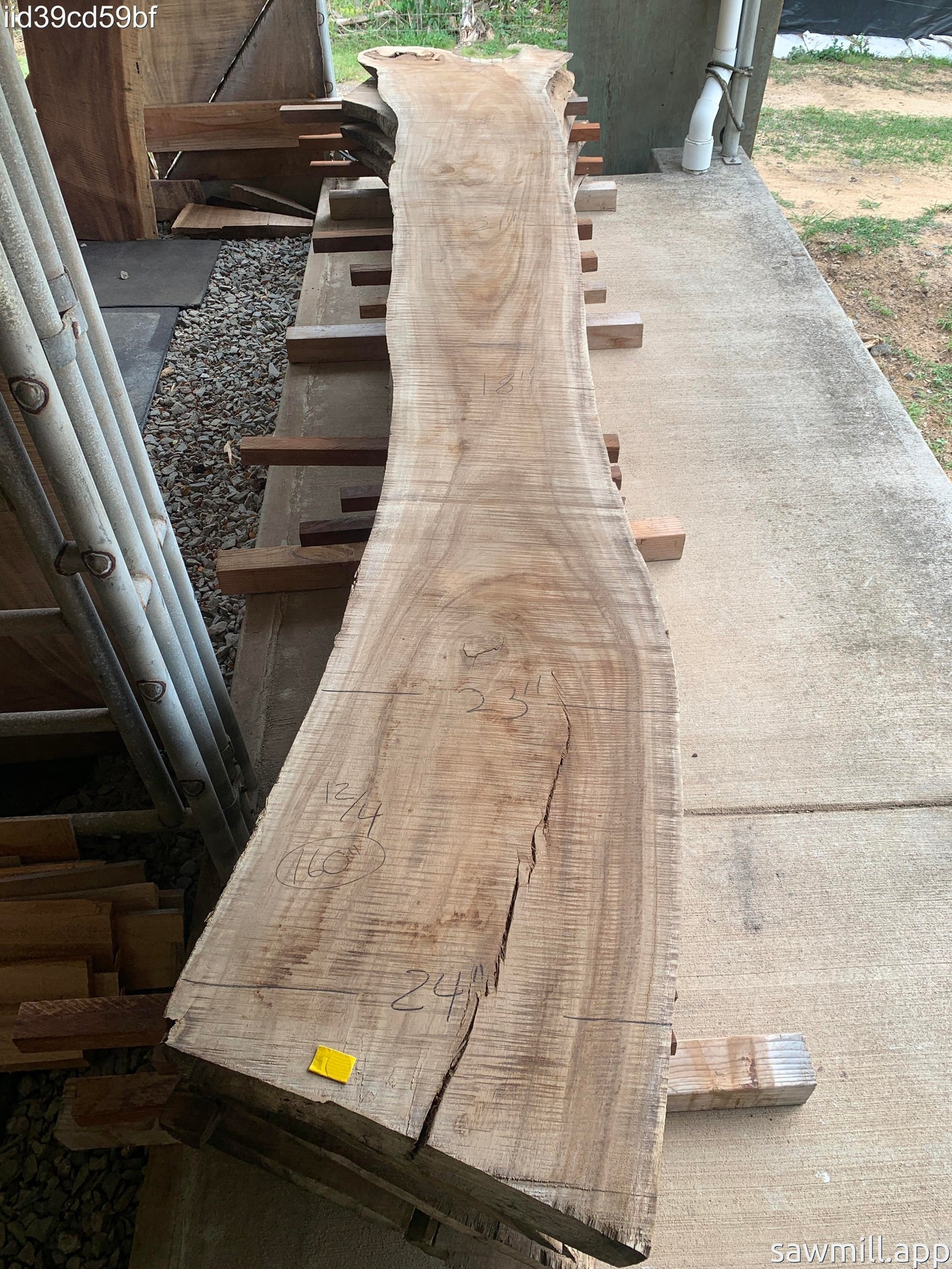 3" x 27" x 160" Monkeypod