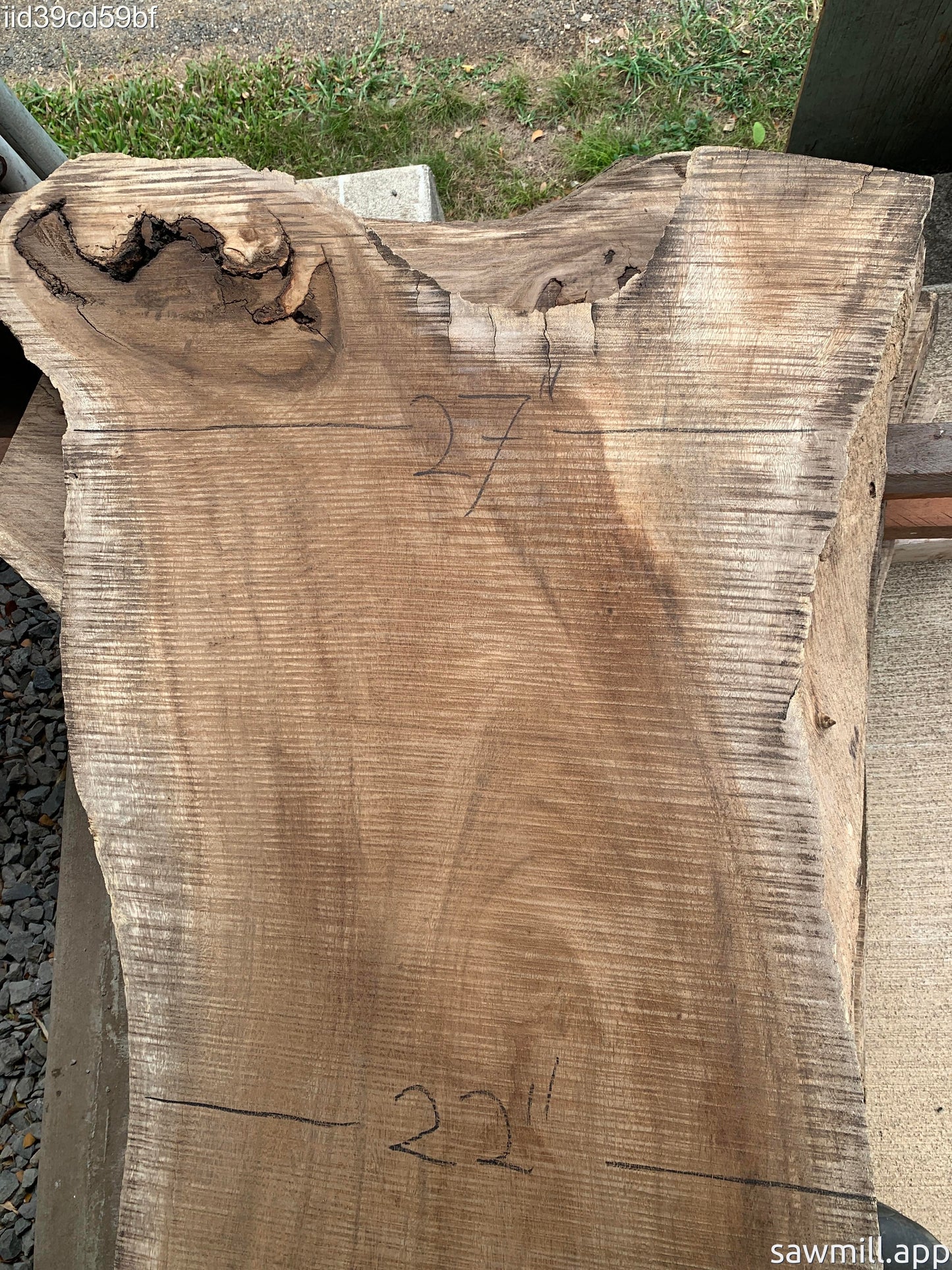 3" x 27" x 160" Monkeypod