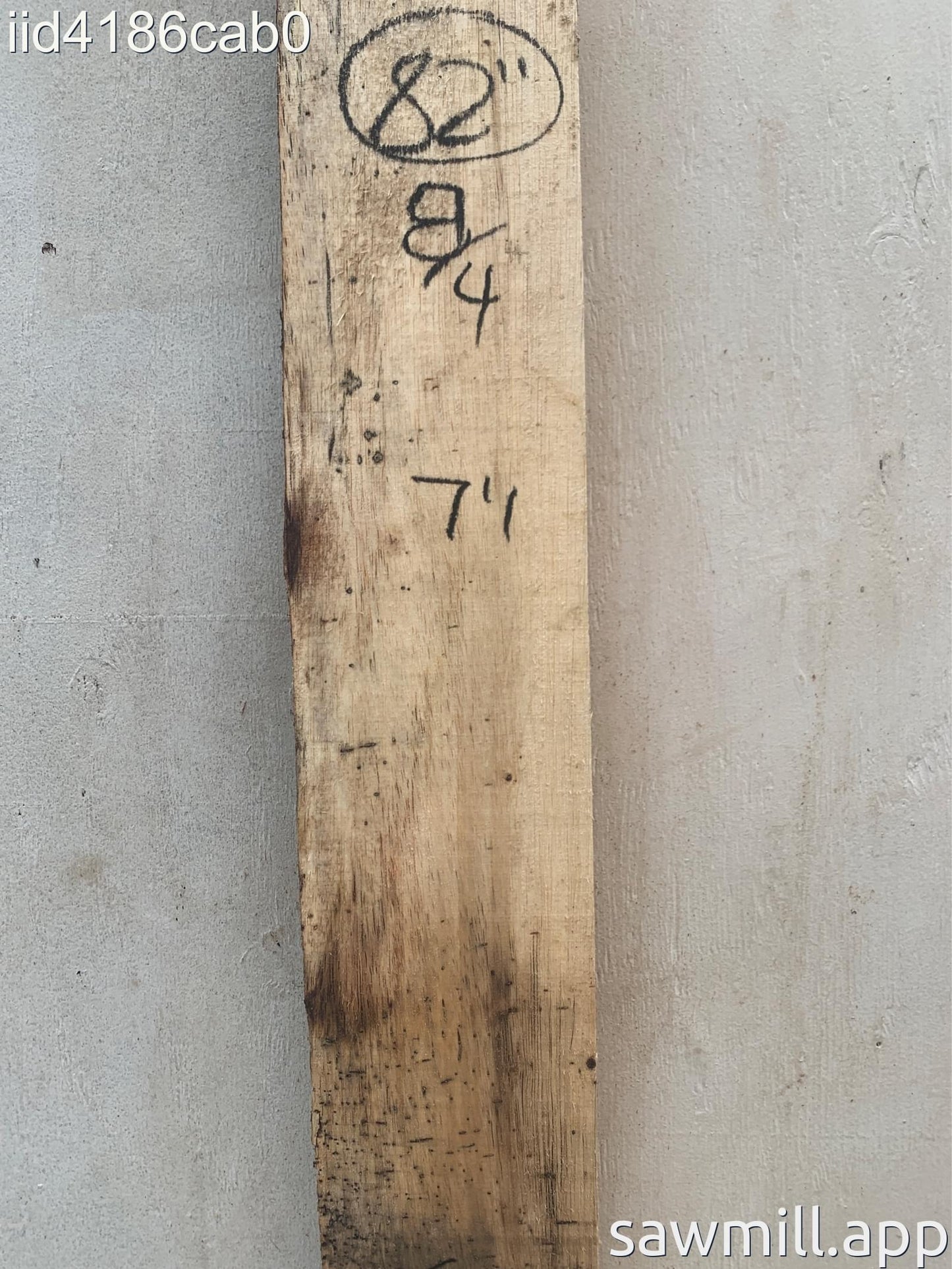 2" x 7" x 82" Chocolate Albizia