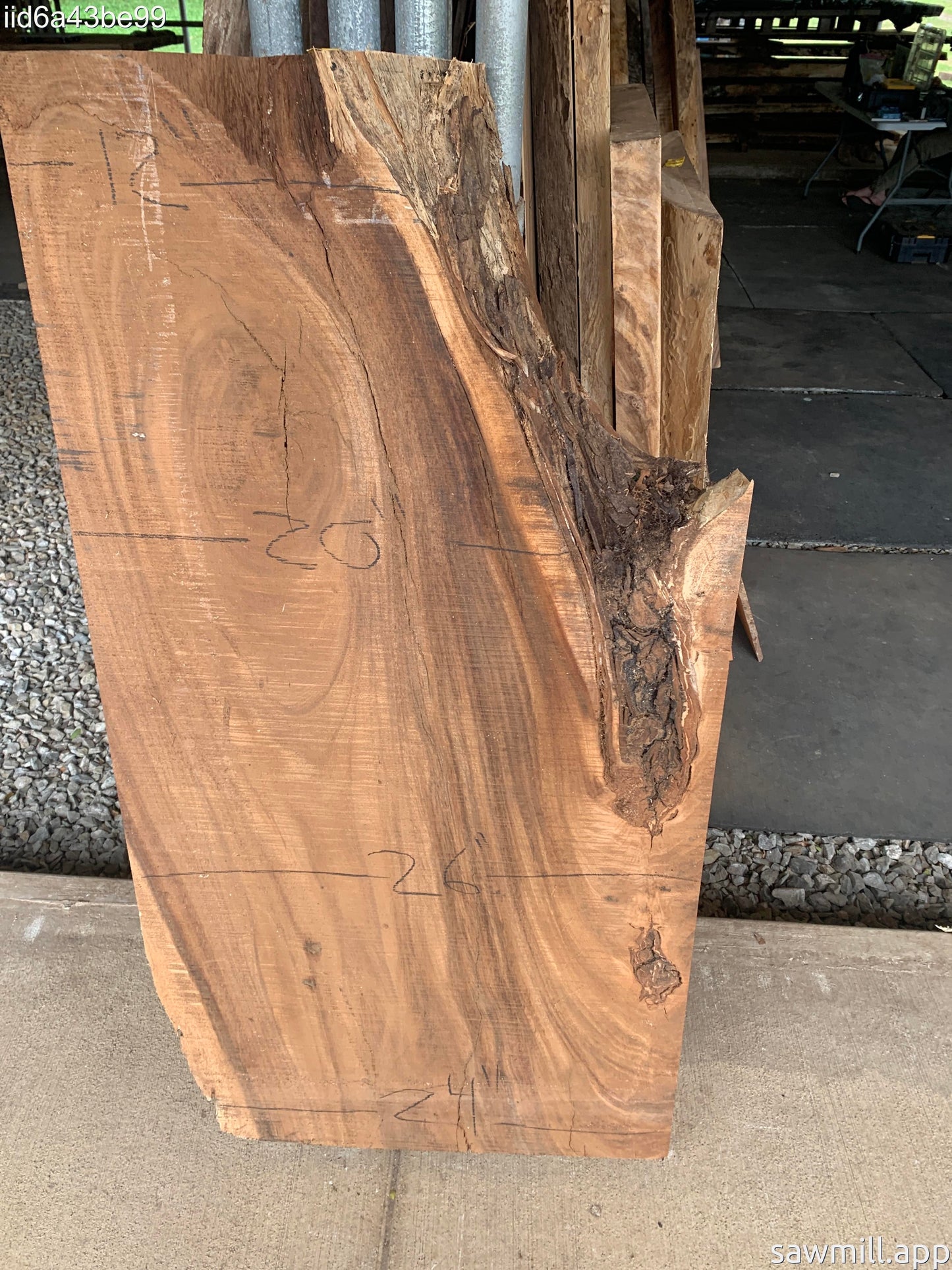 4" x 26" x 48" Monkeypod