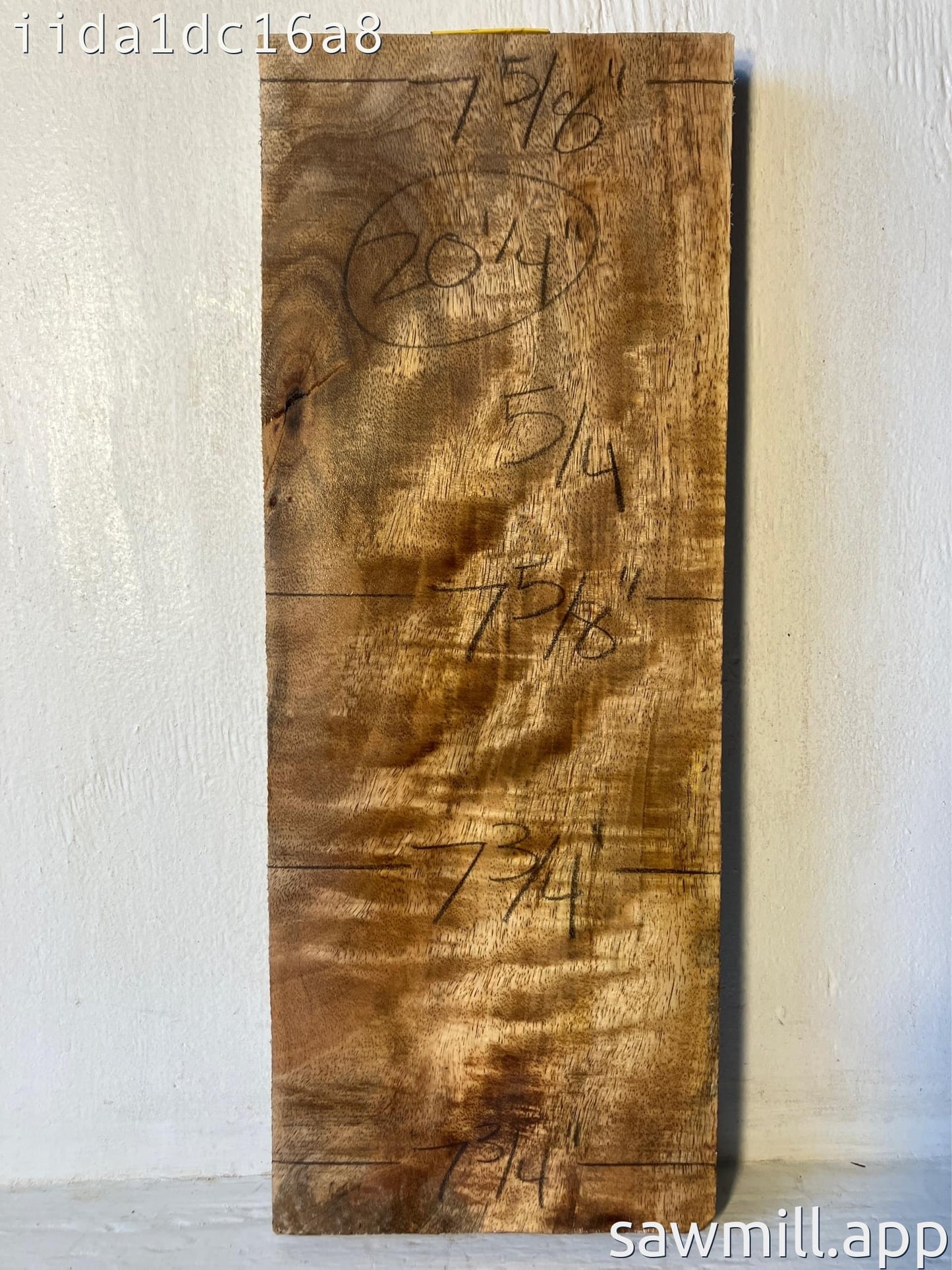1.25" x 7" x 20" Mango