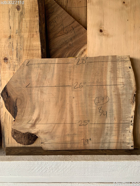 2" x 26" x 19" Monkeypod