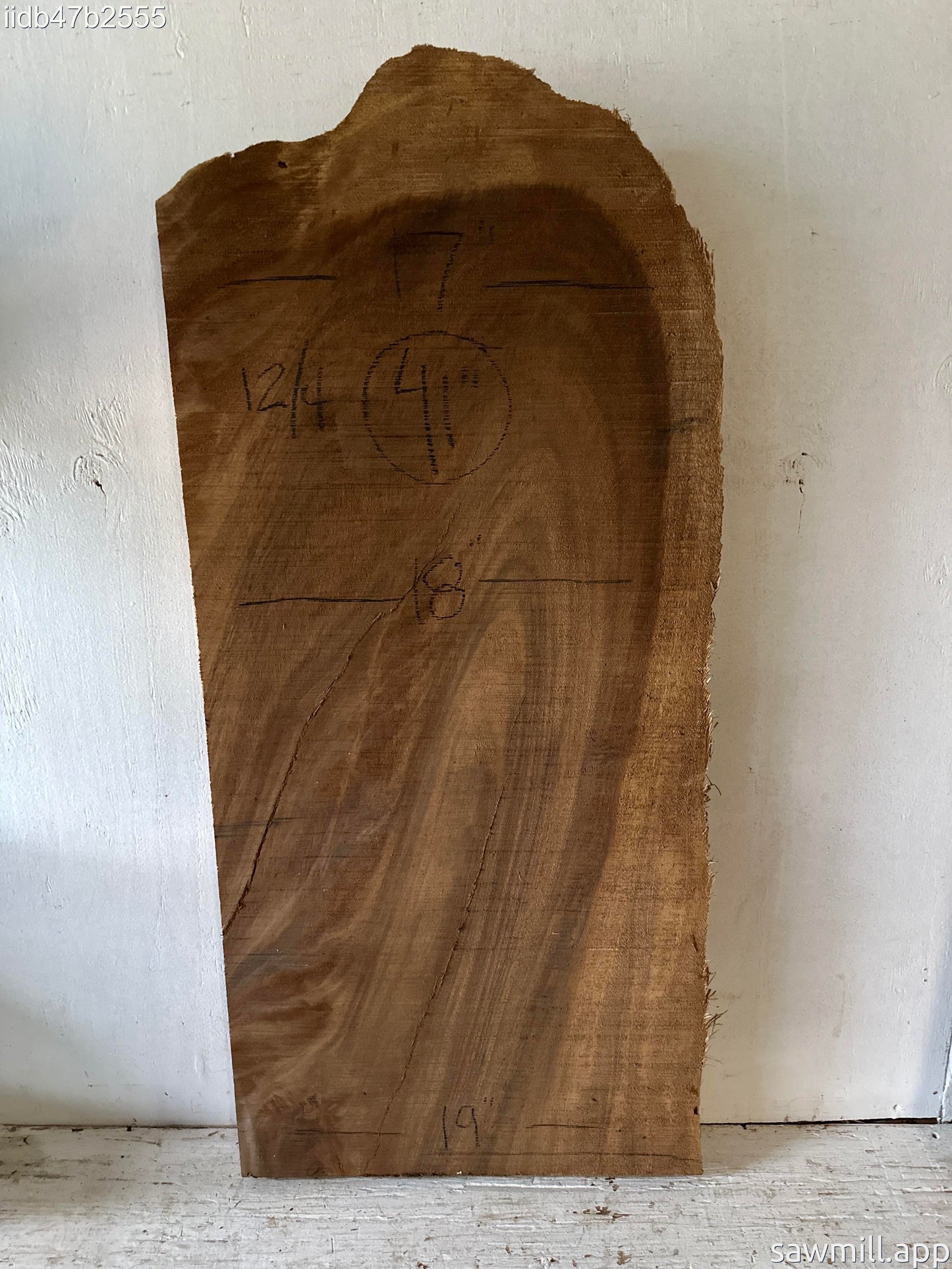 3" x 19" x 41" Monkeypod