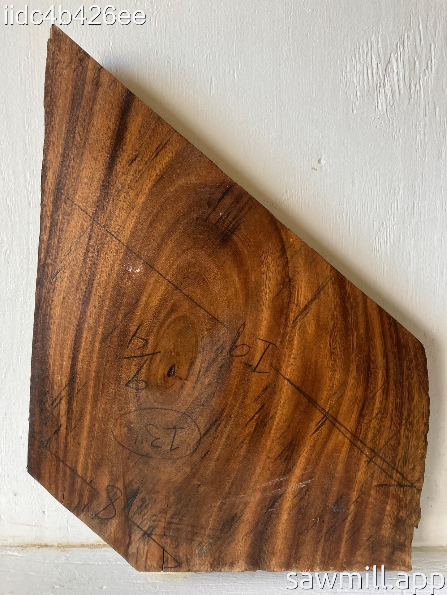 2.25" x 19" x 13" Monkeypod