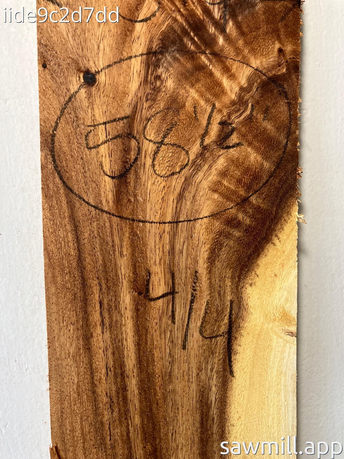 1" x 5" x 58" Monkeypod