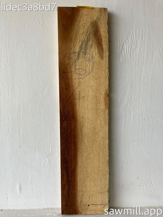 1" x 6" x 26" Chocolate Albizia