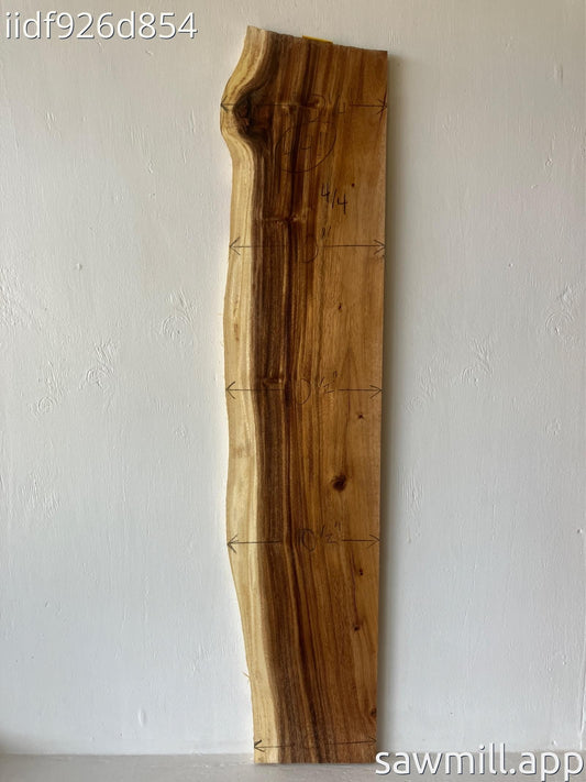 1" x 10" x 49" Monkeypod